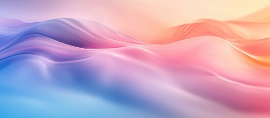 Naklejka premium Abstract background with a blend of soft colors and smooth gradients creating a visually appealing and serene atmosphere