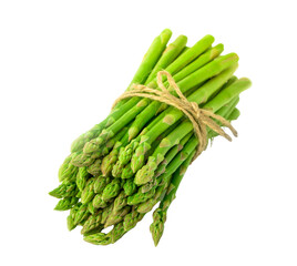 fresh asparagus Isolated on Transparent Background, png, ideal for healthy food concepts, salads,...