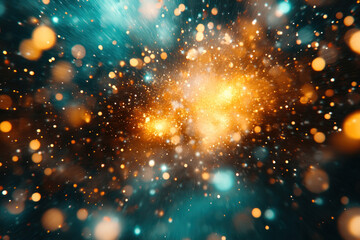 Obraz premium A particle collision in a particle accelerator, showing the raw energy and forces at play in experimental physics.