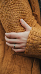 Intimate Embrace with Cozy Sweater