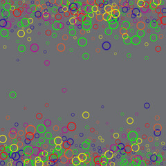 Cartoon stars magic backdrop. Spangle confetti banner decor. Blurred Bokeh