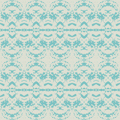 vintage multi colored seamless pattern. grid arrangement, geometric stylized flowers. Dark blue and gold texture. Graphic modern pattern