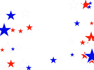 American Independence Day red blue white stars vector backgound. Web banner template for USA Independence day or Memorial Day