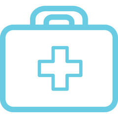 Obraz premium Single icon vector illustration blue