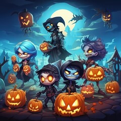 halloween is coming to the game with a bunch of halloween characters