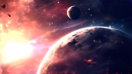 earth and sun