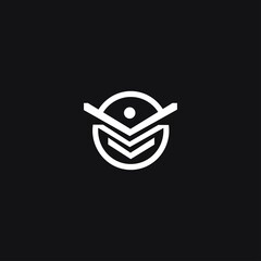 Circle body shape vector logo design