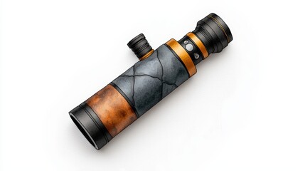 A detailed view of a high-quality telescope showcasing intricate design and craftsmanship, perfect for astronomy enthusiasts.