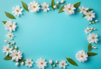 Apricot blossom, spring branches. Design for invitation, card, flyer, banner, poster. Blooming tree branch with pink flowers. Spring apricot flowers on a mint green background
