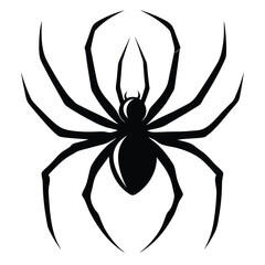 spider silhouette style isolated on white