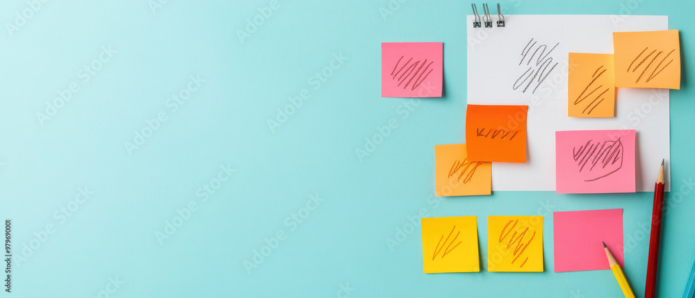 Aufkleber explore a dynamic creative strategy session where professionals collaborate using sticky notes and s