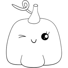 Cute pumpkin ghost outline perfect for Halloween decor and fun costume designs with spooky western art