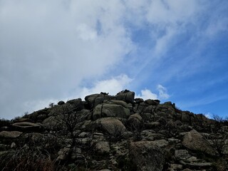 clouds over the mountain