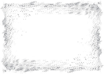 Scratched Grunge Frame Design Template. Abstract elegant background.