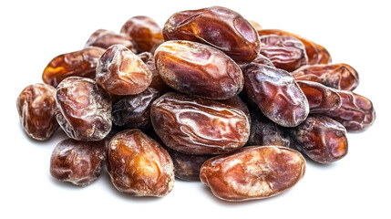 Obraz premium dried dates isolated on white