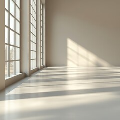 Fototapeta premium Empty Room Windows