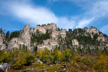 Beginning of fall in South Dakota.