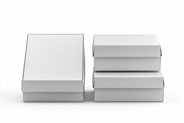 Shoe Box Mockup on Isolated white Background created with Generative AI