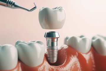 Dentist performing precise root canal treatment, removing infected pulp and thoroughly cleaning root canals. Focus on endodontic procedure, dental health, and infection prevention. Medical precision i