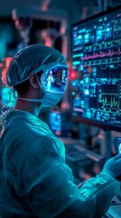 Obraz premium The Virtual Clinic, Digital Health and Telemedicine