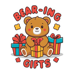 Obraz premium Teddy Bear illustration Clipart Design