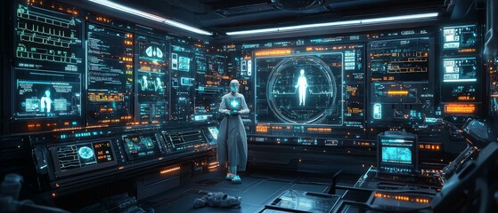 Fototapeta premium The Virtual Clinic, Digital Health and Telemedicine