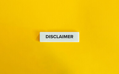 Disclaimer Banner.