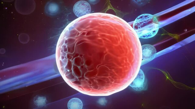 oxygen molecules binding hemoglobin proteins inside red blood cell