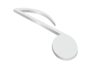  Clef mark sign 3D. vector