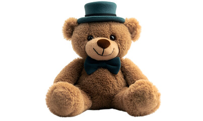 Fototapeta premium a stuffed bear wearing a hat. 