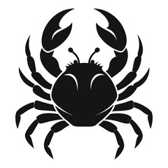 black crab on white