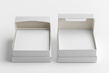 Shoe Box Mockup on Isolated white Background created with Generative AI