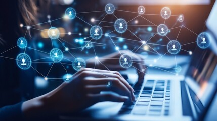 A B2B company leveraging AI-powered tools to track sales conversions from social media campaigns, enhancing lead generation and closing deals.