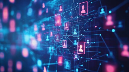 Fototapeta premium A brand using AI tools to track influencer-driven sales conversions, analyzing which influencers are driving the most revenue and engagement.