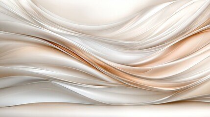   A white and beige background features a wavy design at the bottom, with a corner in the lower right