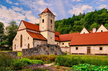The Carthusian monastery in the village of Červený Kláštor at the foot of the Pieniny Mountains in Slovakia