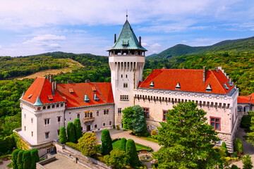 A castle in Smolenice (Slovakia) situated in the beautiful surroundings of the Small Carpathians