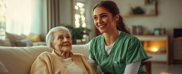 The Caregiver and Elderly Woman