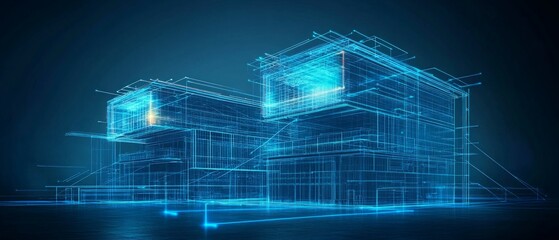 Obraz premium The Mirror of Reality, Digital Twin Technology