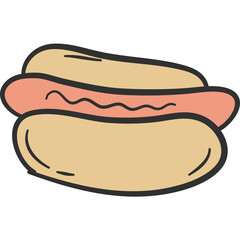 Fast Food Doodle Color