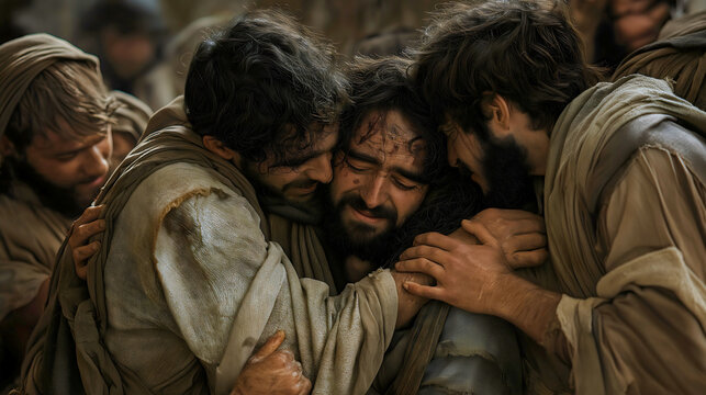 Joseph from the Bible, after reuniting with his brothers, forgave them despite their past betrayal and reconciled with them.