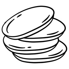 Hand drawn fast food