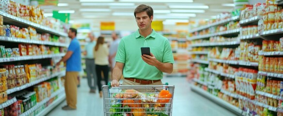 The Man with Grocery Cart