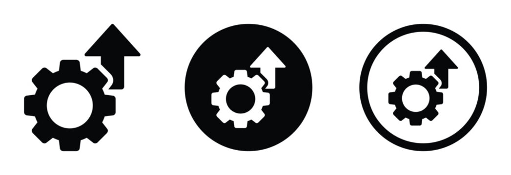  Operational excellence vector icons set. Operational excellence icon designs