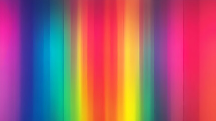 Abstract Rainbow Stripes Background with Blurry Vertical Lines and Vibrant Colors