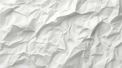Abstract Wrinkled White Paper Texture, Crinkled and Creased Paper Background, Crumpled Paper Surface for Design, Abstract White Background, Simple Crumpled Paper, Wrinkled Paper Pattern
