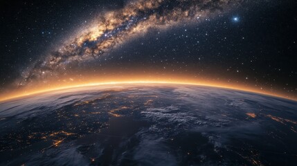 The Majestic View of Earth from Space: A Celestial Wonder