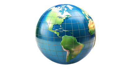 Naklejka premium Globe icon with continents on a black background, global connection and world concept.