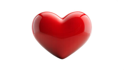 Fototapeta premium Shiny red heart icon on a black background, symbol of love and affection.