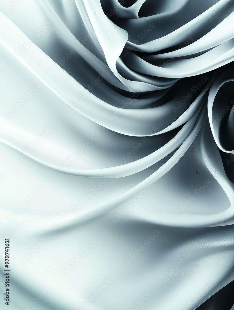 Poster abstract geometric silky fabric background, a smooth geometric abstraction background with flowing l